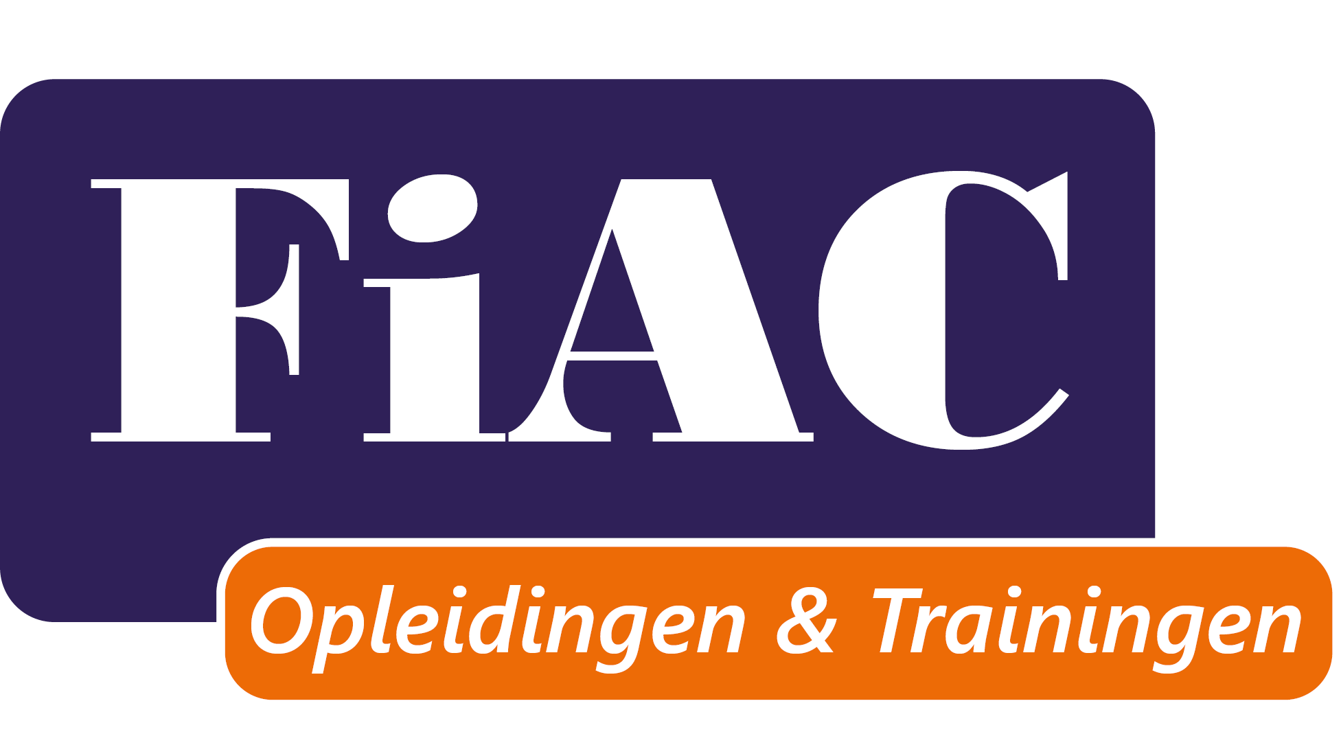 Blauw oranje logo FiAC opleidingen & trainingen